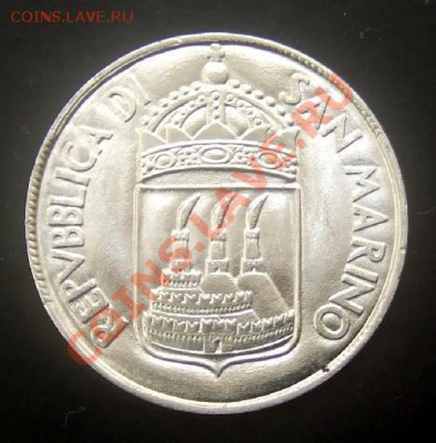 САН-МАРИНО 1 лира (1973) до 25.04 (22.00) - Сан-Марино 1 лира (1973) А