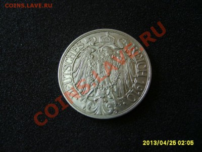 ГЕРМАНСКАЯ ИМПЕРИЯ:25 ПФЕННИГОВ 1910А!ХОРОШАЯ!до 25.04.2013 - S6000418.JPG