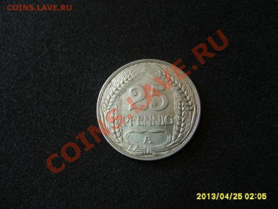 ГЕРМАНСКАЯ ИМПЕРИЯ:25 ПФЕННИГОВ 1910А!ХОРОШАЯ!до 25.04.2013 - S6000417.JPG
