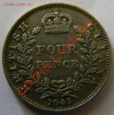 4 пенса Британская Гвиана 1945г. - DSCN5322_thumb