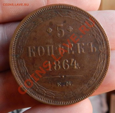 5 копеек 1864  ЕМ  ( Желтая)   предпродажная оценка - DSCN8479
