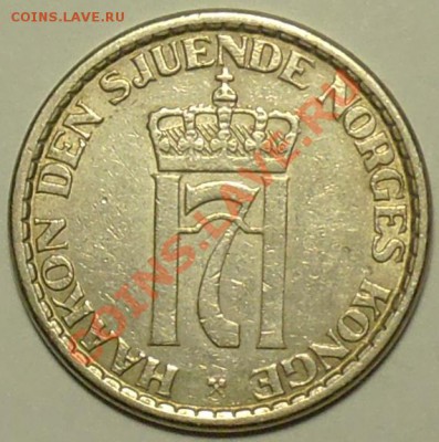 НОРВЕГИЯ - 1 крона 1957 - до 30 апреля - 270