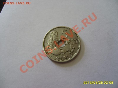 ГРЕЦИЯ: 5 ЛЕПТА 1912 г ( Птица,никель).!! до 25.04.2013 - S6000430.JPG