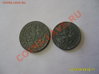 ЧЕХИЯ МОРАВИЯ+ПОЛЬША: 20 грошей 1923+10 геллеров 1941!!Zi - S6000441.JPG