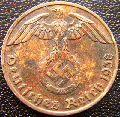 Германия (3 Рейх)_1 рейхспфенниг 1938(J); до 25.04_22.06мск - 5155