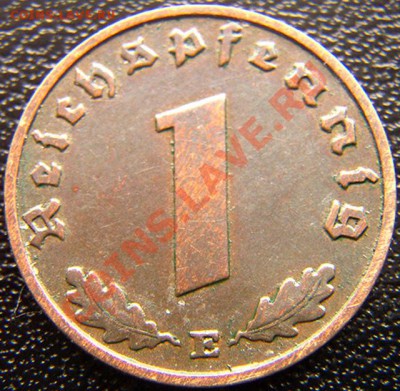 Германия (3 Рейх)_1 рейхспфенниг 1938(Е); до 25.04_22.08мск - 5157