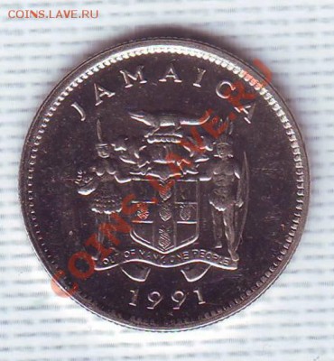 Ямайка.5 Центов.1991.Крокодил. до 1 Мая - 19910006.JPG