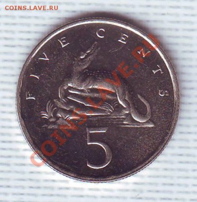 Ямайка.5 Центов.1991.Крокодил. до 1 Мая - 19910007.JPG