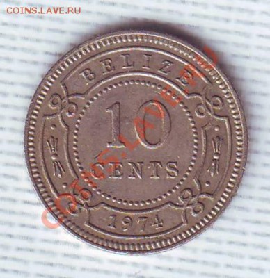 Брит.Белиз.10 Центов.1974. до 1 Мая - 1974 б.JPG
