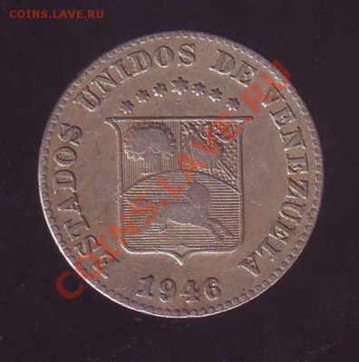Венесуэла.5 Сентимос.1946. до 1 Мая - 19460008.JPG