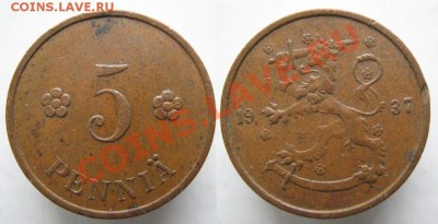 Финляндия 5 пенни 1937 до 02-05-13  22-00 - Финляндия 5 пенни 1937 001