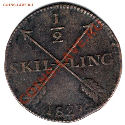 2 скиллинга 1829 до 03.05 в 22°° - V05 1-2 Skilling 1829_1