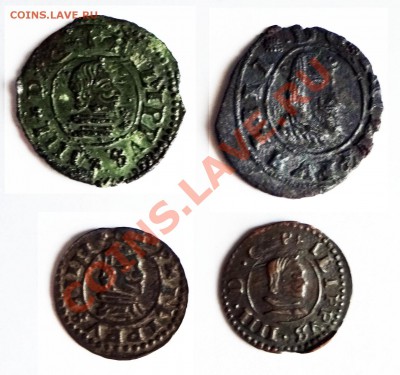 16 мараведи 1663 год, Испания. - spain1