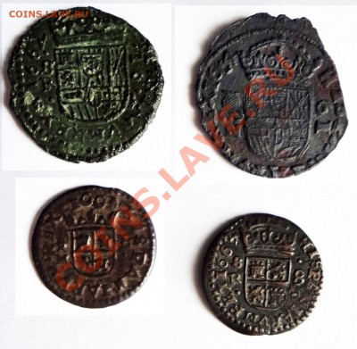 16 мараведи 1663 год, Испания. - spain2