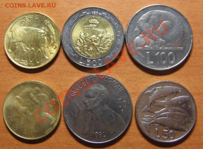Монеты Сан-Марино: 50,100,200,500 лир. до 02.05.13 22-30 - 10