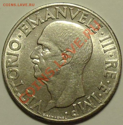 ИТАЛИЯ - 1 лира 1940 - до 3 мая - 530