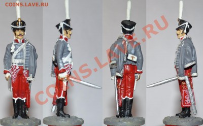 Оловянные солдатики - №38 Обер-офицер Сумского гусарского полка,1812г.