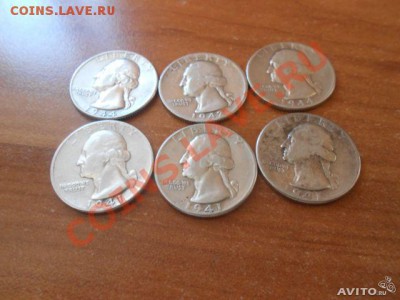 Четверть доллара 1941-1944 года - 334330087