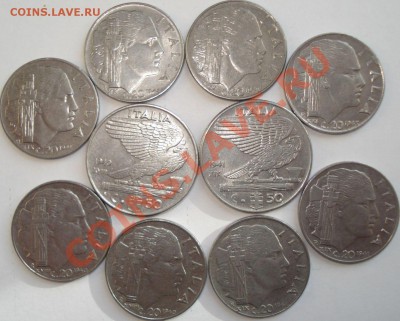 Италия 10 монет 1927-41 г.г., до 30.04.13 в 23-00 МСК - 1