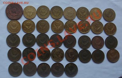 5 копеек погодовка с 1924 по 1991 год- 37 штук - монеты 734