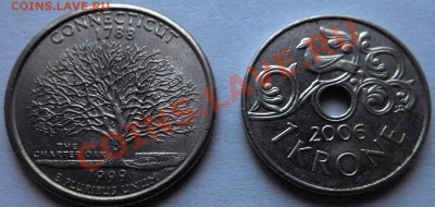 Квотер 1999г 1крона 2006г норвегия! - DSCN1369