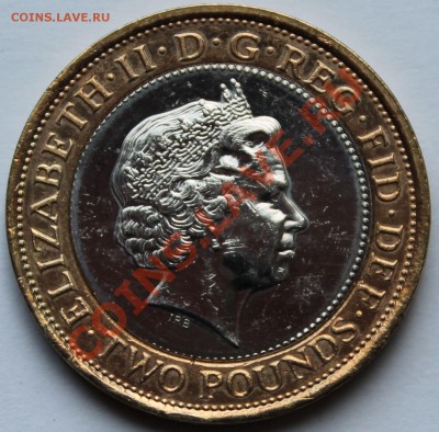 Англия 2 фунта 2008. Лондон-2012 - 2