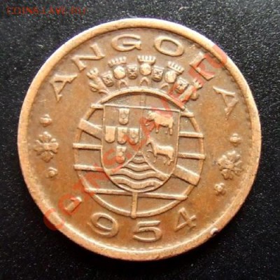 МОНЕТЫ МИРА №1 - Порт. Ангола 50 сентаво (1954) А