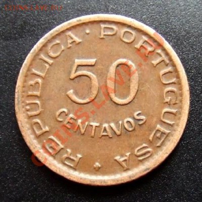 МОНЕТЫ МИРА №1 - Порт. Ангола 50 сентаво (1954) Р