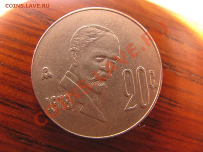 Находки нумизматов монет DD (Doubled Die) - Мексика, 20 сентаво 1978