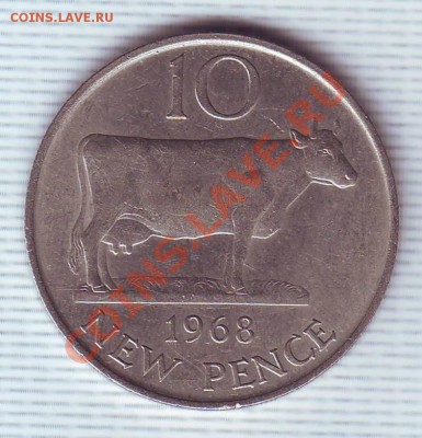 Гернси.10 Пенсов.1968.Корова. до 7 Мая - 19680003.JPG