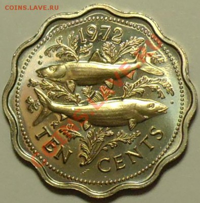 БРИТАНСКИЕ БАГАМЫ - 10 центов 1972 -ПРУФ - до 8 мая - 698