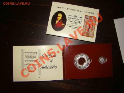 Австралия. Дырявый Доллар 1988.(буклет) Серебро - дол австр