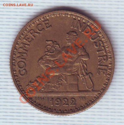 Франция.2 Франка.1922.Меркурий. до 9 Мая - 19220002.JPG
