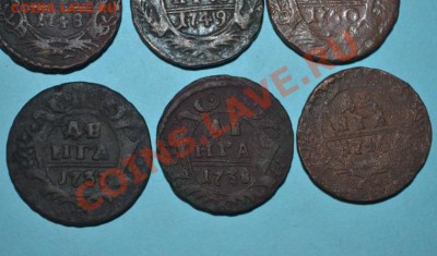 деньга 7 монет,1737,1738, 1746,1748,1749,1750,1751, - DSC_0005