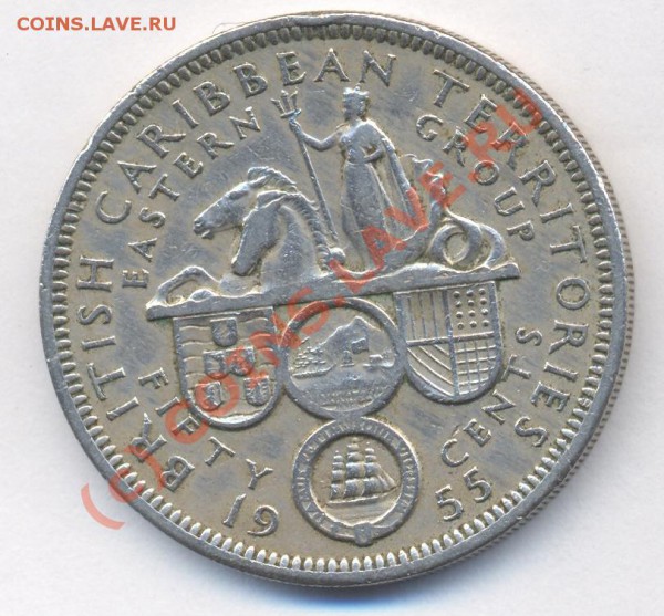 Карибы 50 центов.1955 г. До 7.12.09.  20-00 МСК. - 88