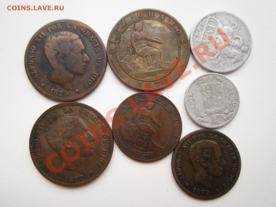Испания 7 монет 1870-1945 гг. Оценка. - 1_9_16042789