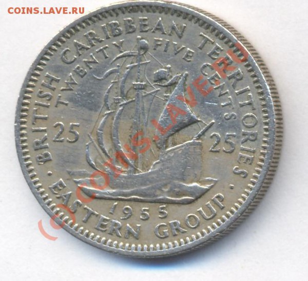 Карибы 25 центов.1955 г. До 7.12.09.  20-00 МСК. - 99