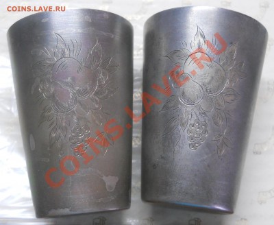 2 серебряные стопки.875* вес 104 гр. оценка для продажи. - DSCN1985.JPG