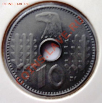 Zn германия 10 пфенигов 1940 А с дыркой редкая!сохран! - DSC05702.JPG