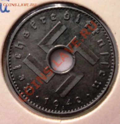 Zn германия 10 пфенигов 1940 А с дыркой редкая!сохран! - DSC05701.JPG