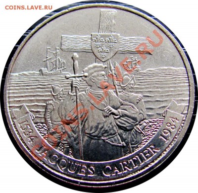 X76 Канада 1$ 1984 Jacques Cartier до 11.05 в 22°° - X76 1$ 1984 Jacques_1