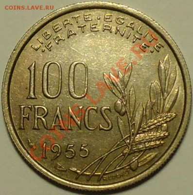 ФРАНЦИЯ - 100 франков 1955 - до 11 мая - 794