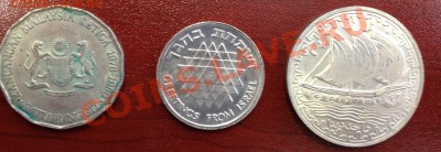 Greetings from Israel +азиатский жетон с бабочкой и кораблем - IMG_0120.JPG