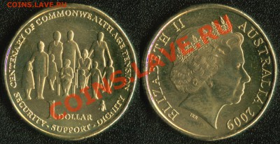 Австралия 1 доллар 2009 "Пенсионеры" до 12 мая 22:00 - австралия 2009 1 доллар Пенсионеры (130)