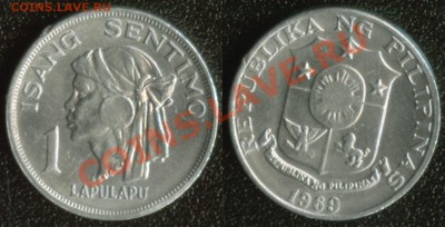 Филиппины 1 сентимо 1969 до 22:00мск 12.05.13 - фил-1-1969