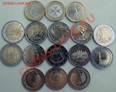 ЕВРО 1€ и 2€ 16 шт. 2001-2012 Греция, Италия, Германия и др. - DSC04823.JPG
