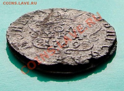 полушка Сибирь 1769 расслоение металла до 11.04 - полушка сиб 1769 брак-1угол