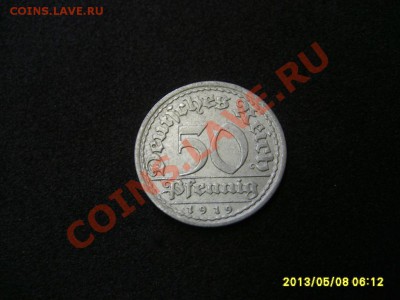ГЕРМАНИЯ(ВЕЙМАР), 50 ПФЕННИГОВ 1919 А!до 09.05.2013 - S6000645.JPG