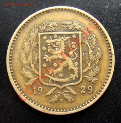 МОНЕТЫ МИРА №1 - Финляндия 10 марок (1929) А
