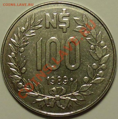 УРУГВАЙ - 100 песо 1989 - до 13 мая - 771